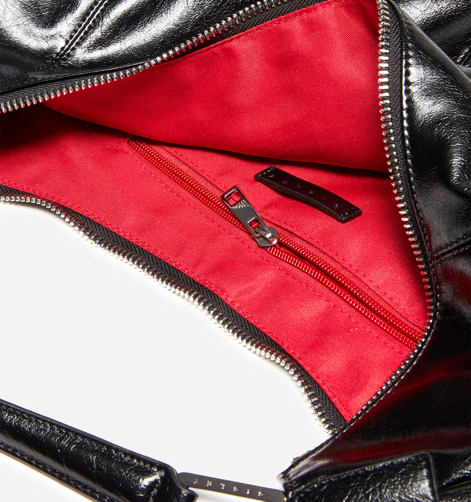 Bolsa de ombro preta com franjas - null - Preto | Sisley image number 4